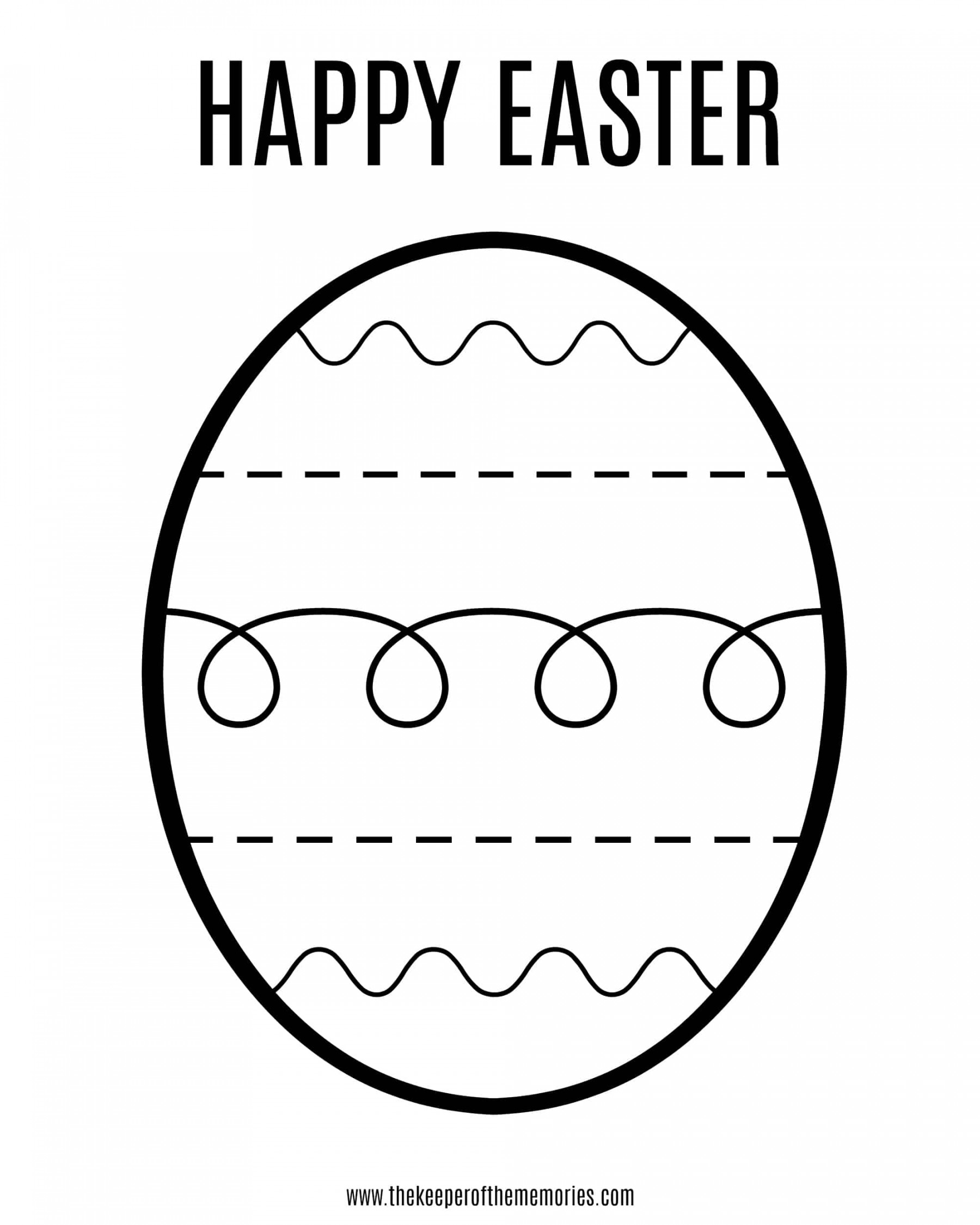 Free Printable Easter Coloring Sheet for Little Kids - The Keeper