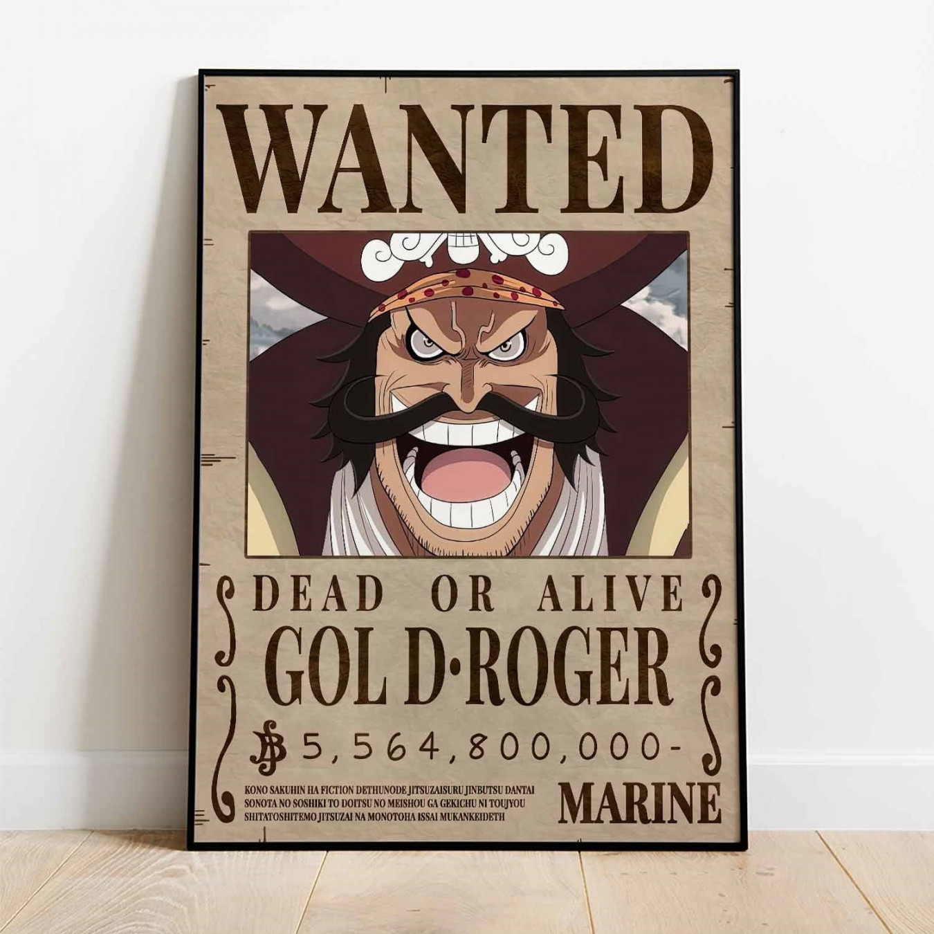 Gol D Roger Wanted Poster