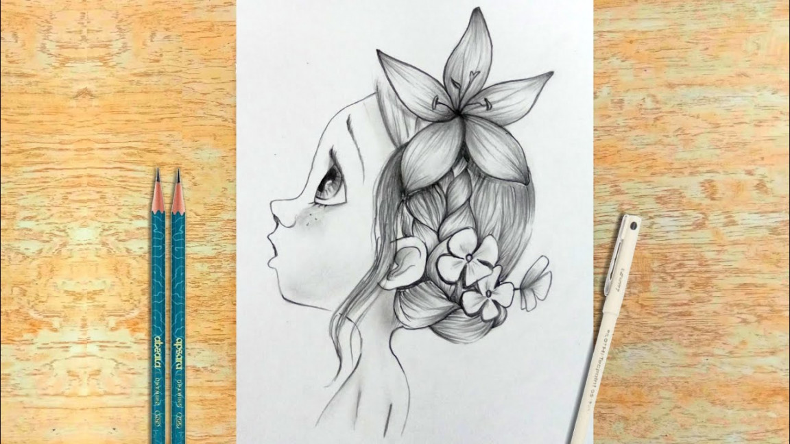 How to Draw a Easy Pencil Sketch for Beginners step by step  Creative  Artworks for Beginners  #