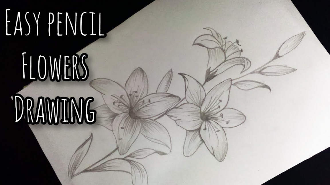 How To Draw Flowers Easy Step By Step Tutorial For Beginners