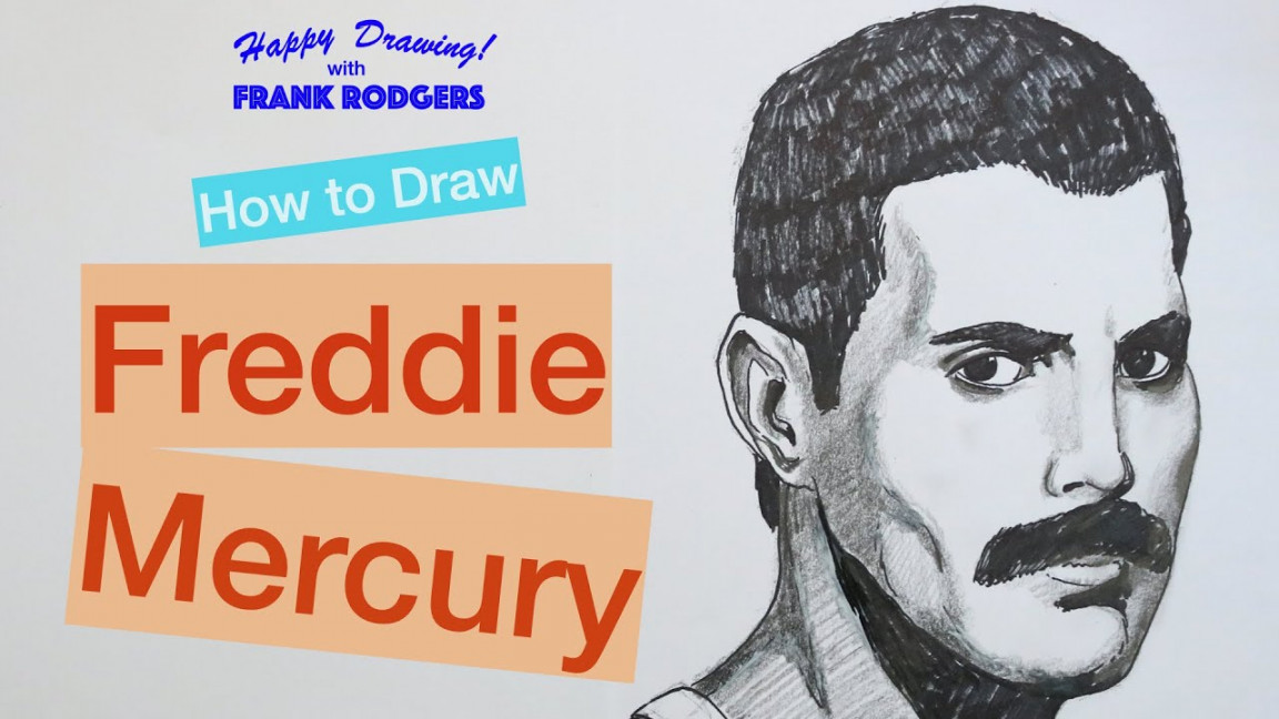 How to Draw FREDDIE MERCURY. Iconic Rock Stars No