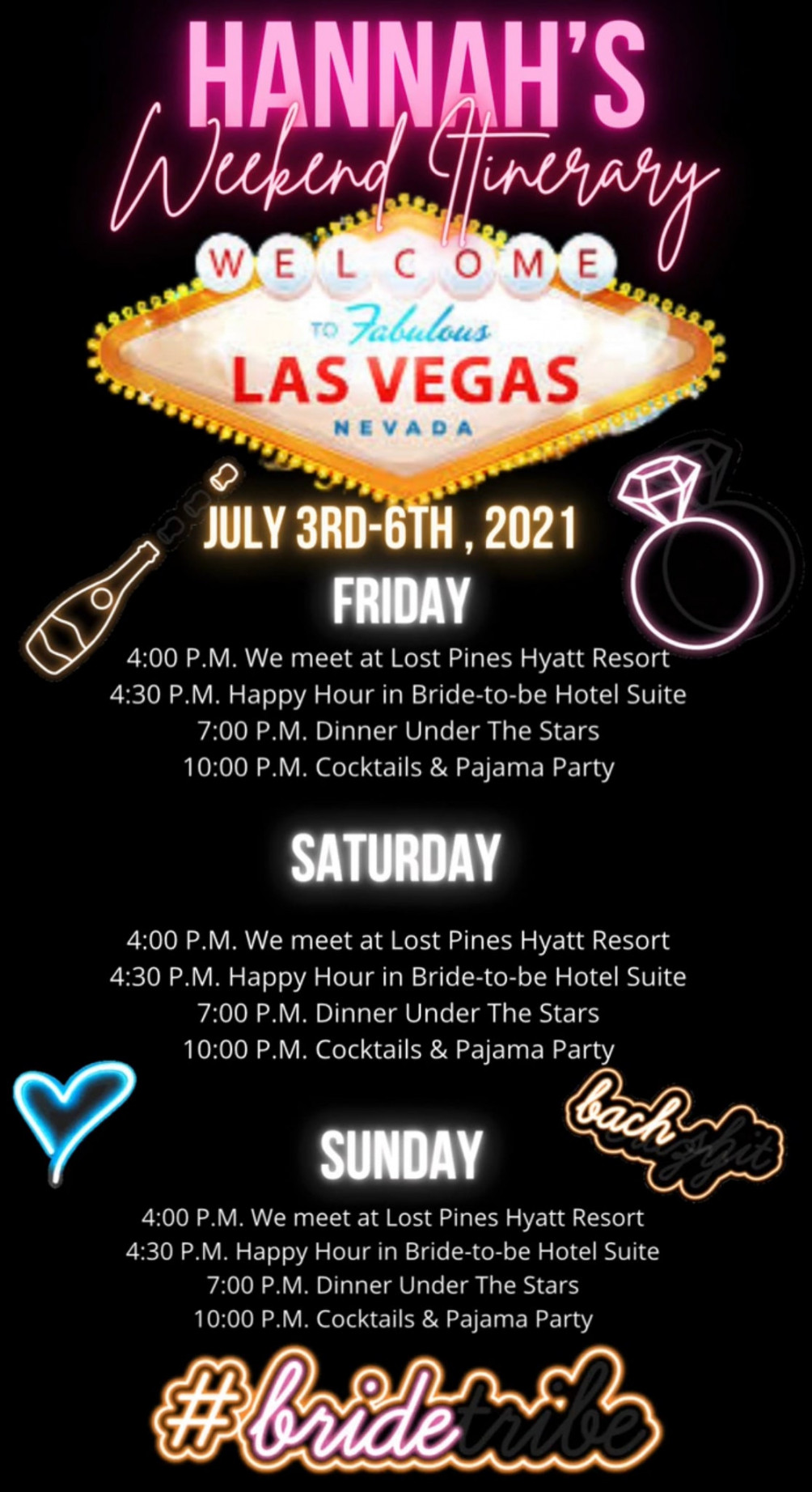 Las Vegas Itinerary