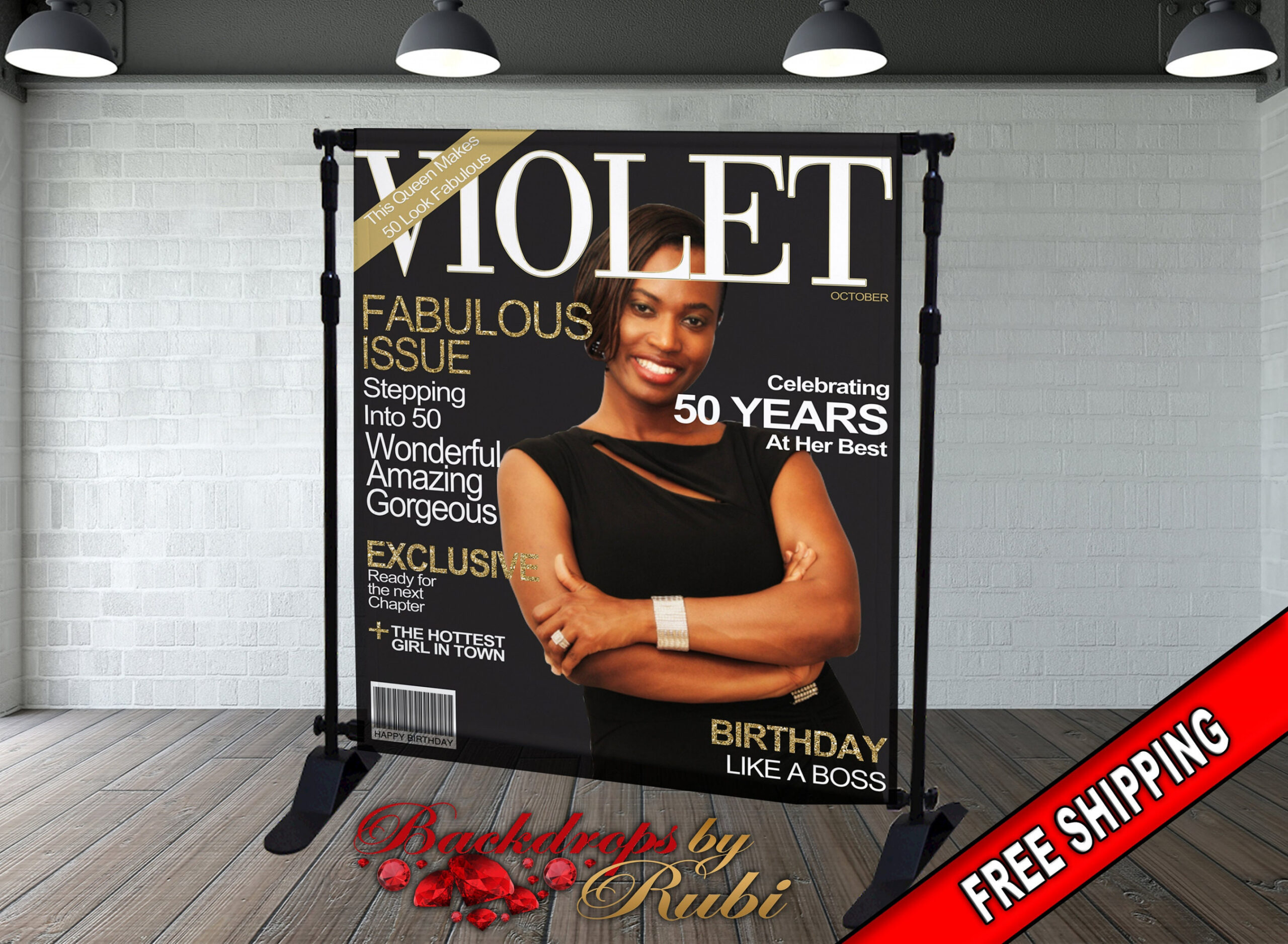 Magazine Cover Backdrop Magazine Cover Birthday Magazine - Etsy