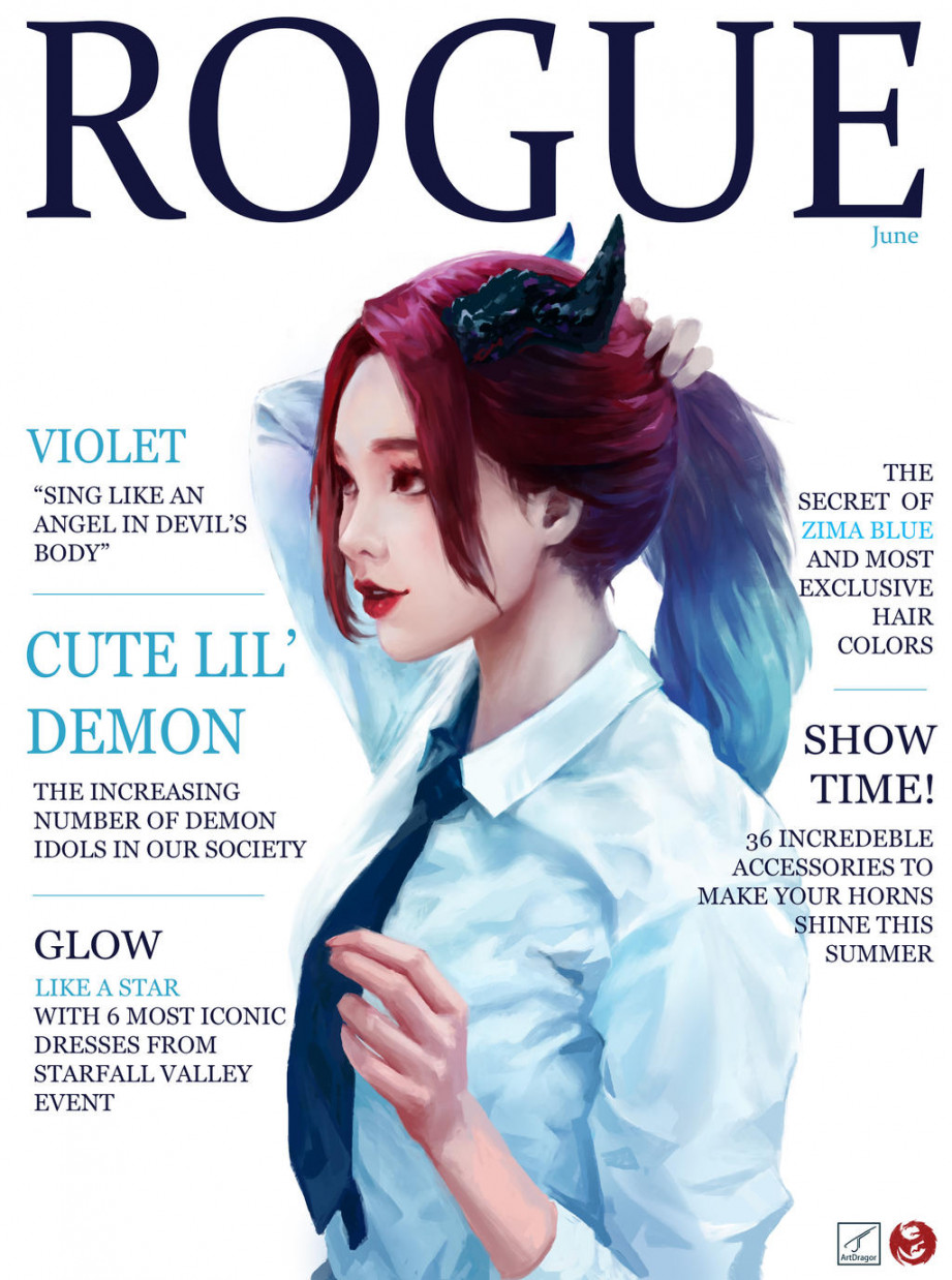 Magazine cover(Fanart) by ArtDragor on DeviantArt