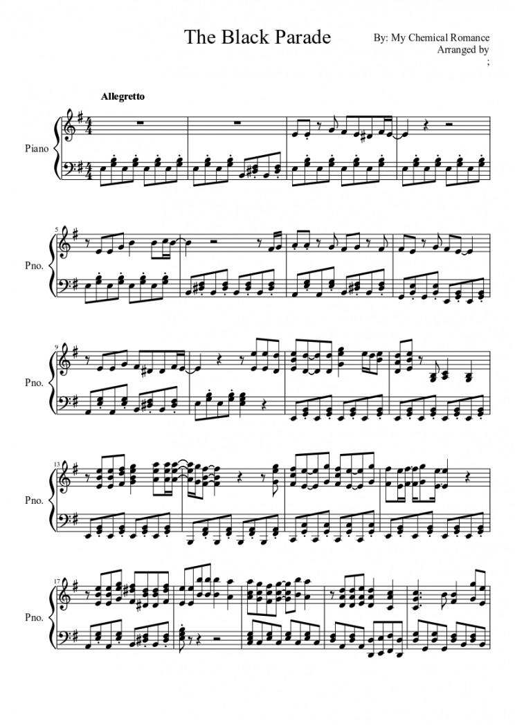 Mama Sheet music for Piano (Solo)  Musescore