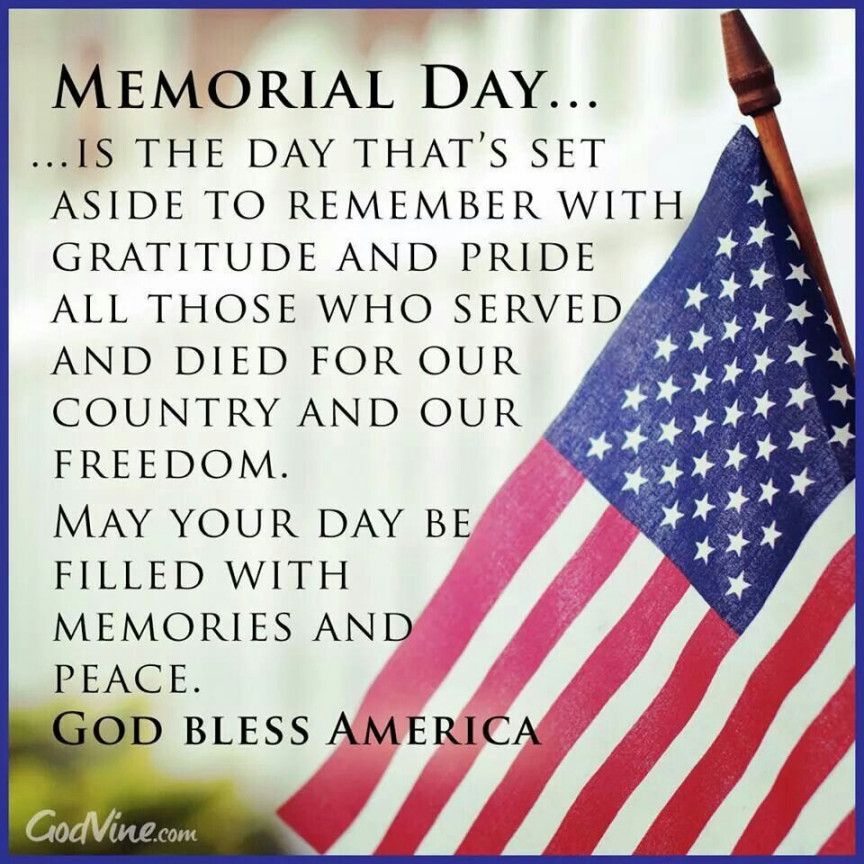 Memorial Day  Memorial day quotes, Memorial day thank you