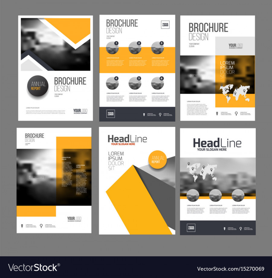 Modern brochure design template Royalty Free Vector Image