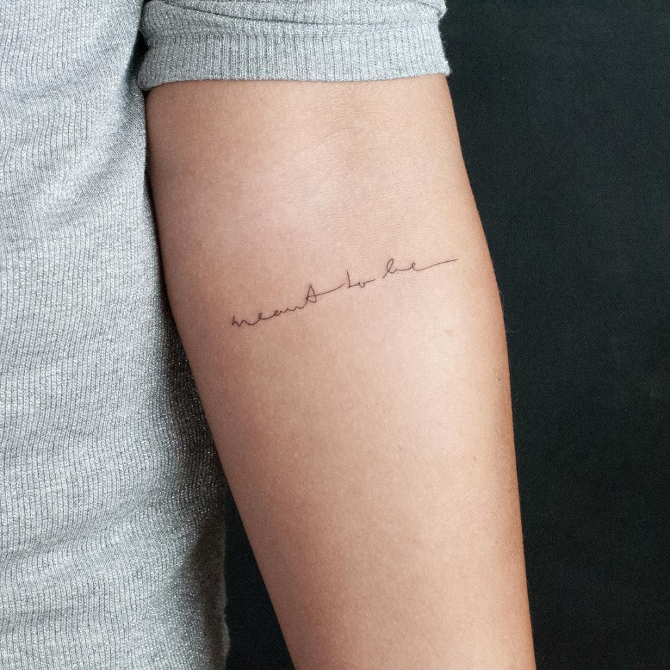 NUR LIEBE MENSCHEN on Instagram: “meant to be -my handwriting