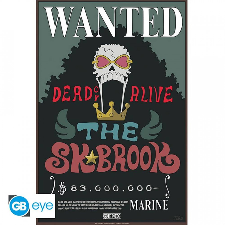 One Piece - Poster er Set - Wanted Brook & Chopper