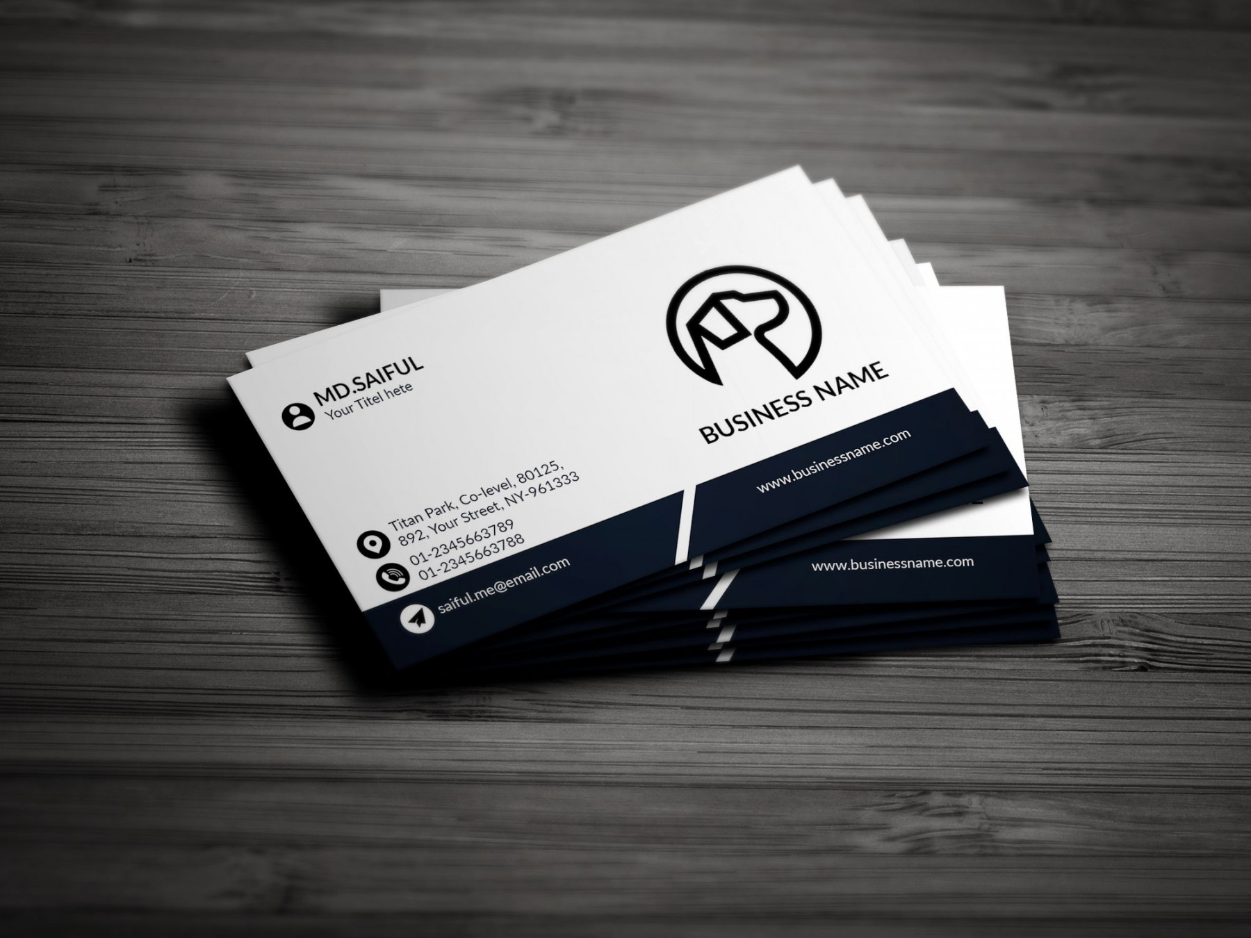 one side design business curd  Business design, Business card