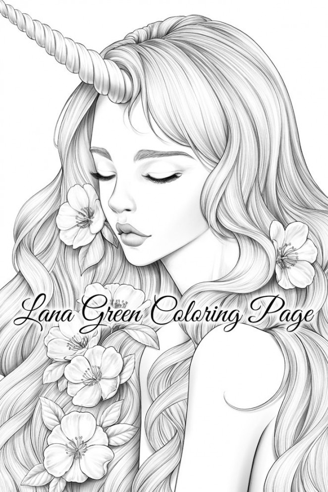 Pin on Lana Green Coloring Page