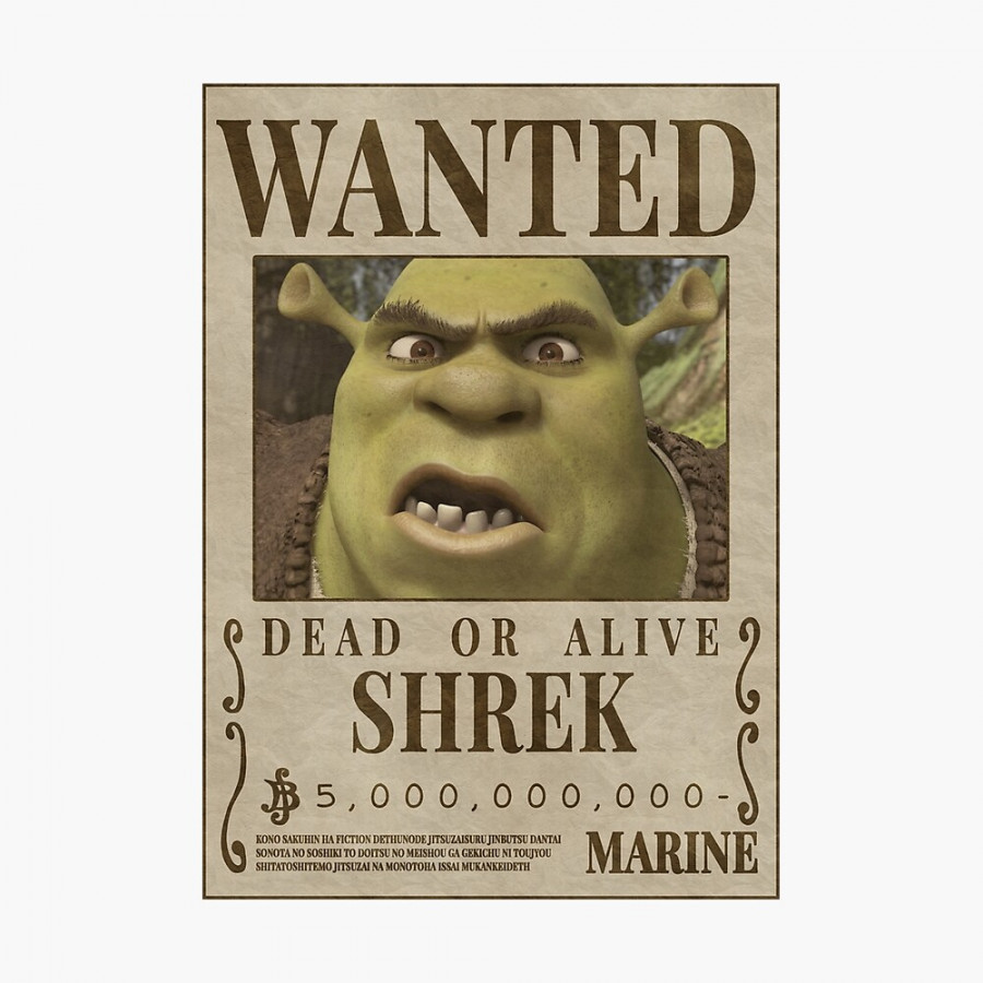 Poster mit "Shrek wollte ein Stück" von Rodrivgm  Redbubble