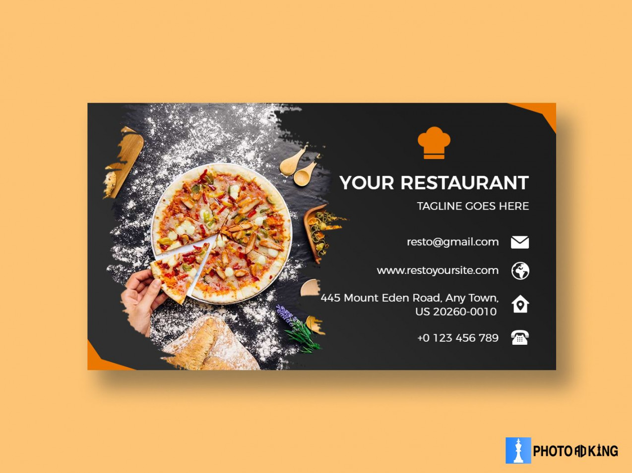 Restaurant Business Card Design  Restaurant business cards