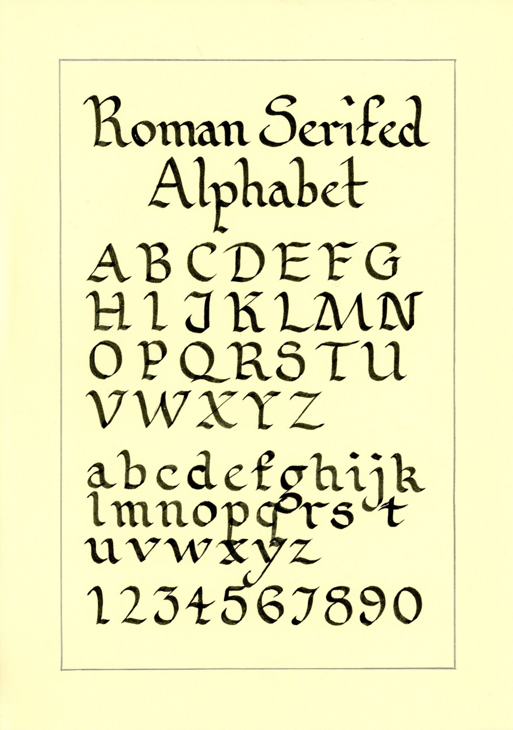 Roman Serifed lg pic  Lettering alphabet, Lettering alphabet