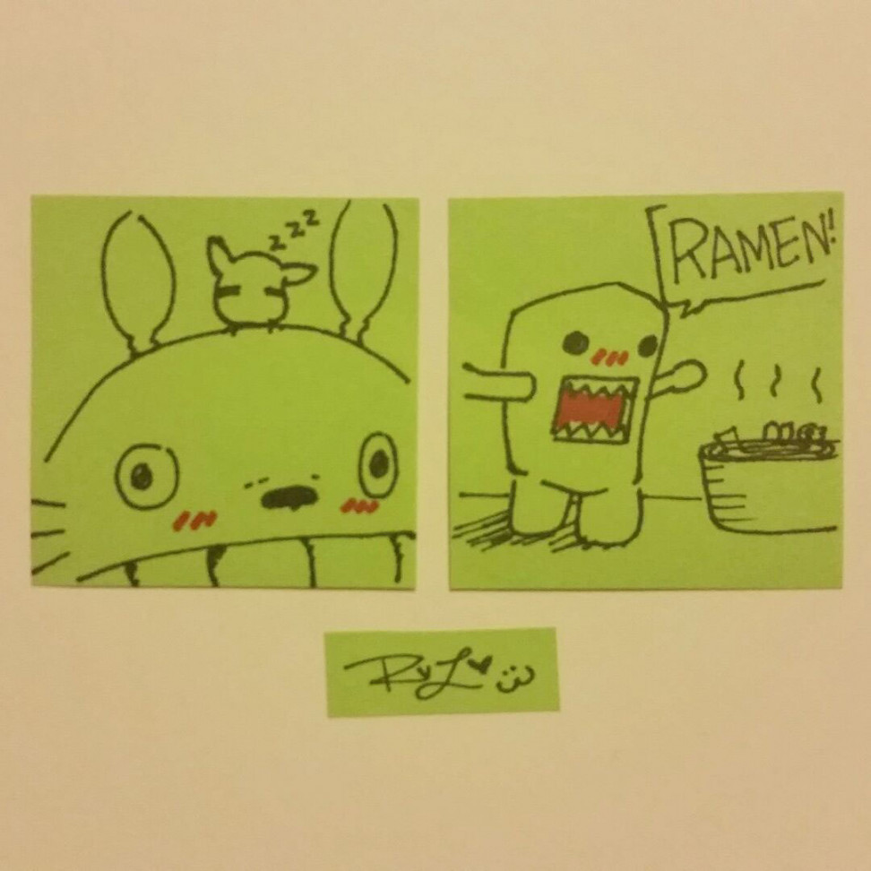 Sticky Note Drawings Series on Behance