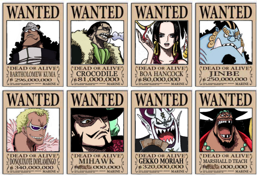 Wanted Shichibukai by LordGandulfo on DeviantArt