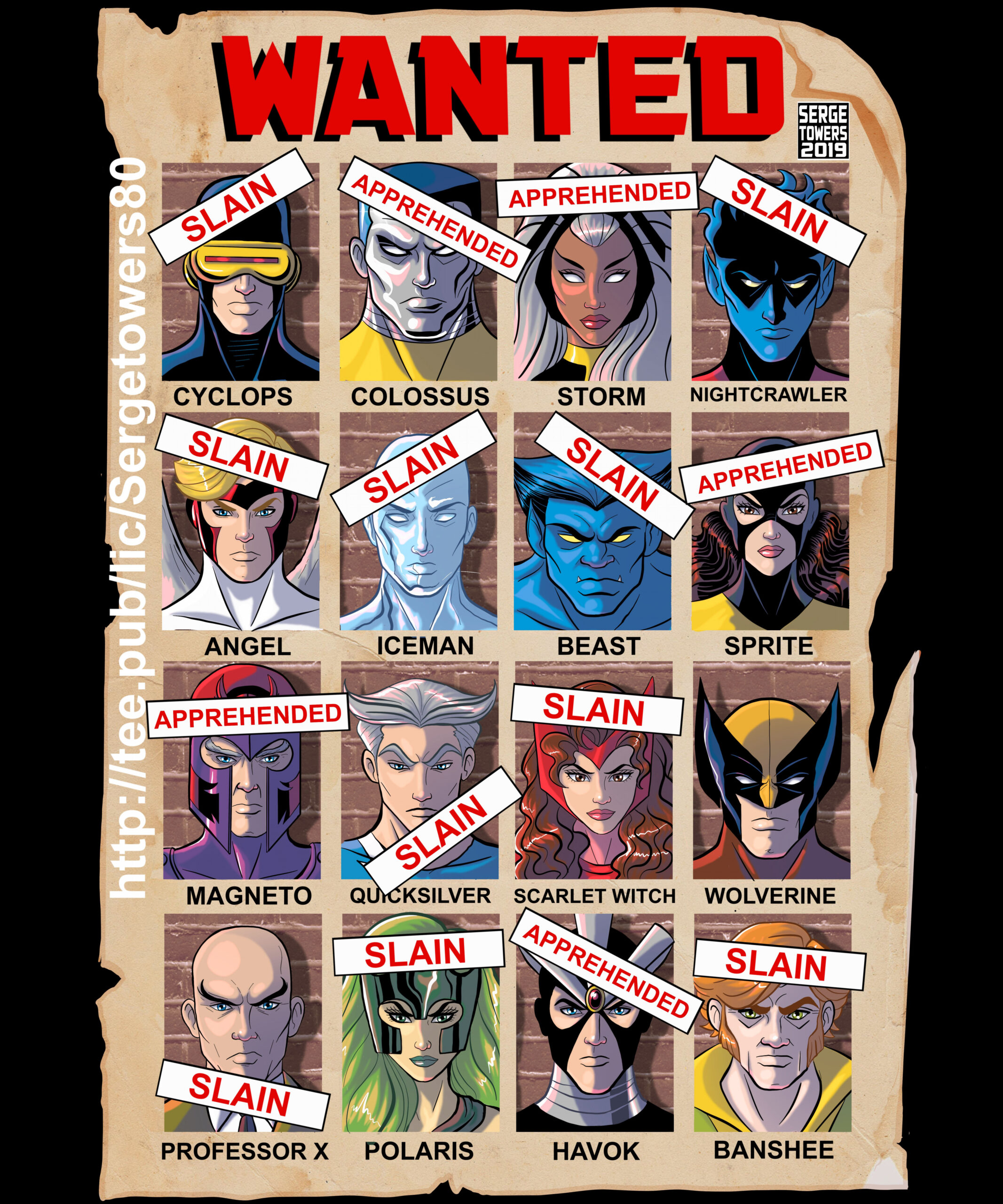 X-Men Days of Future Past Wanted Poster  X men, Marvel