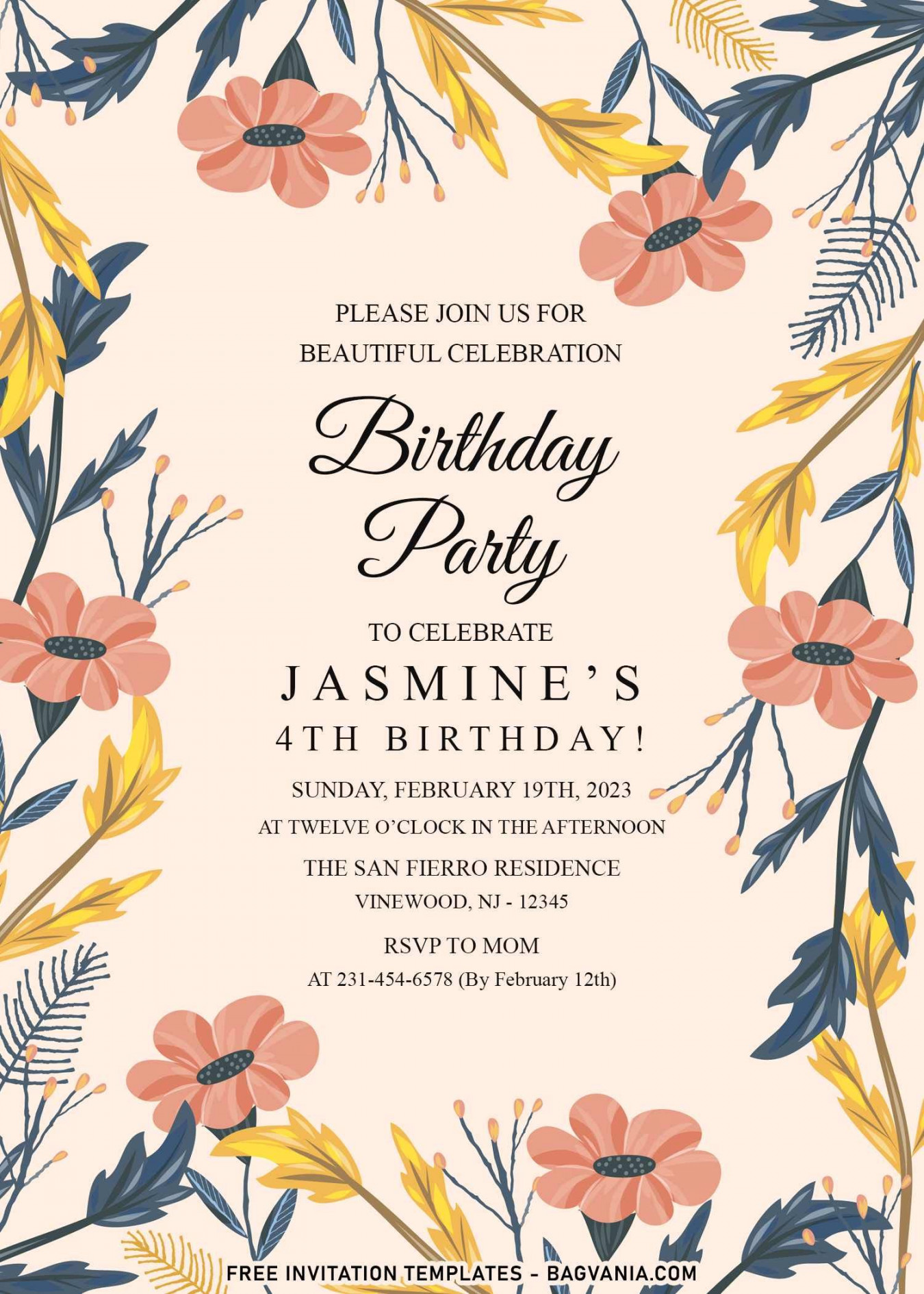 + Aesthetic Spring Inspired Birthday Invitation Templates For