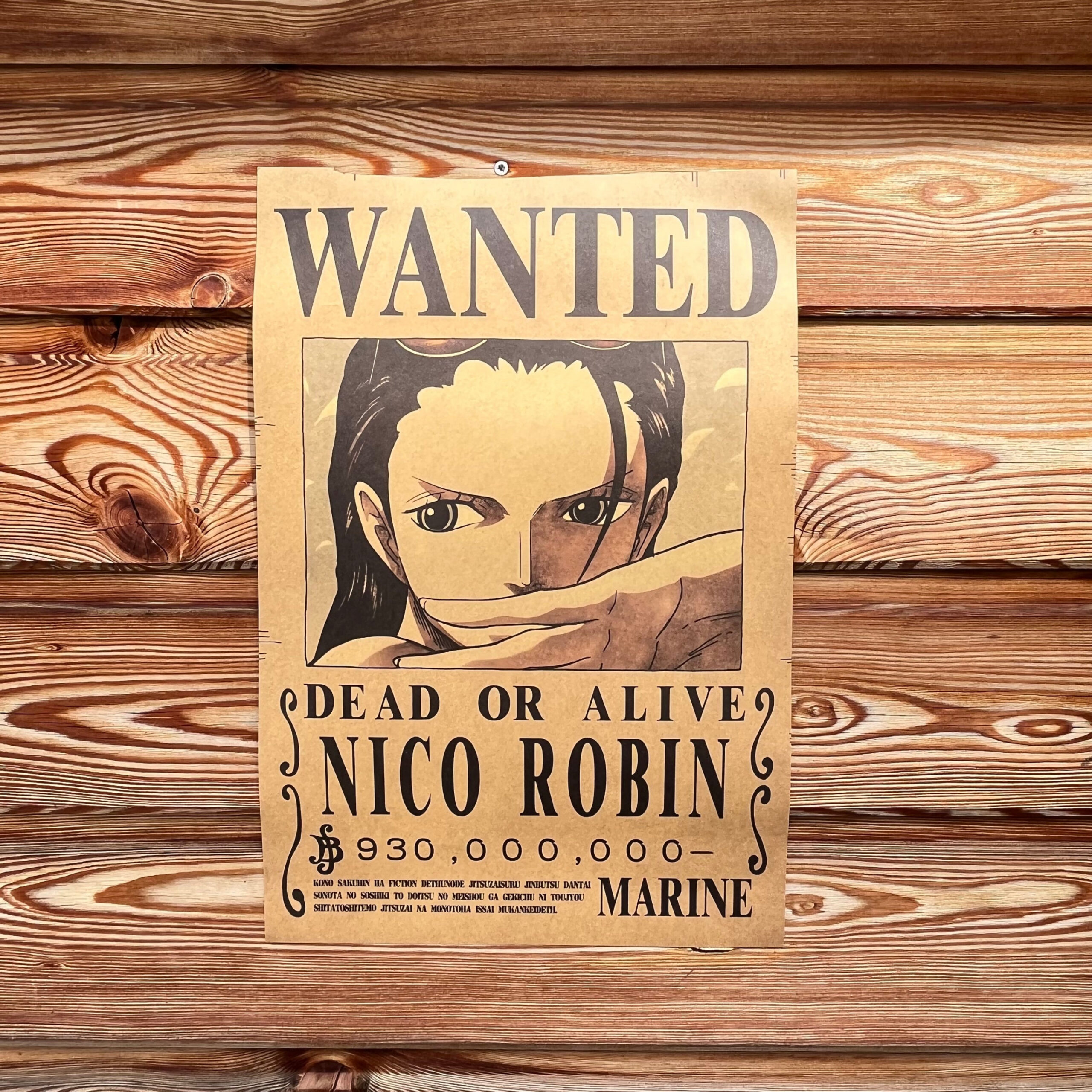 Affiche wanted Nico Robin  millions de berry ONE PIECE