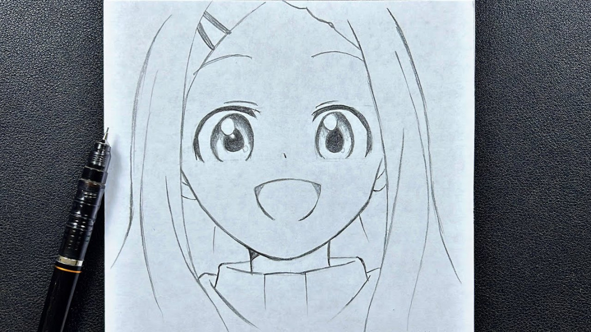 Anime sketch  how to draw cute anime girl with easy steps