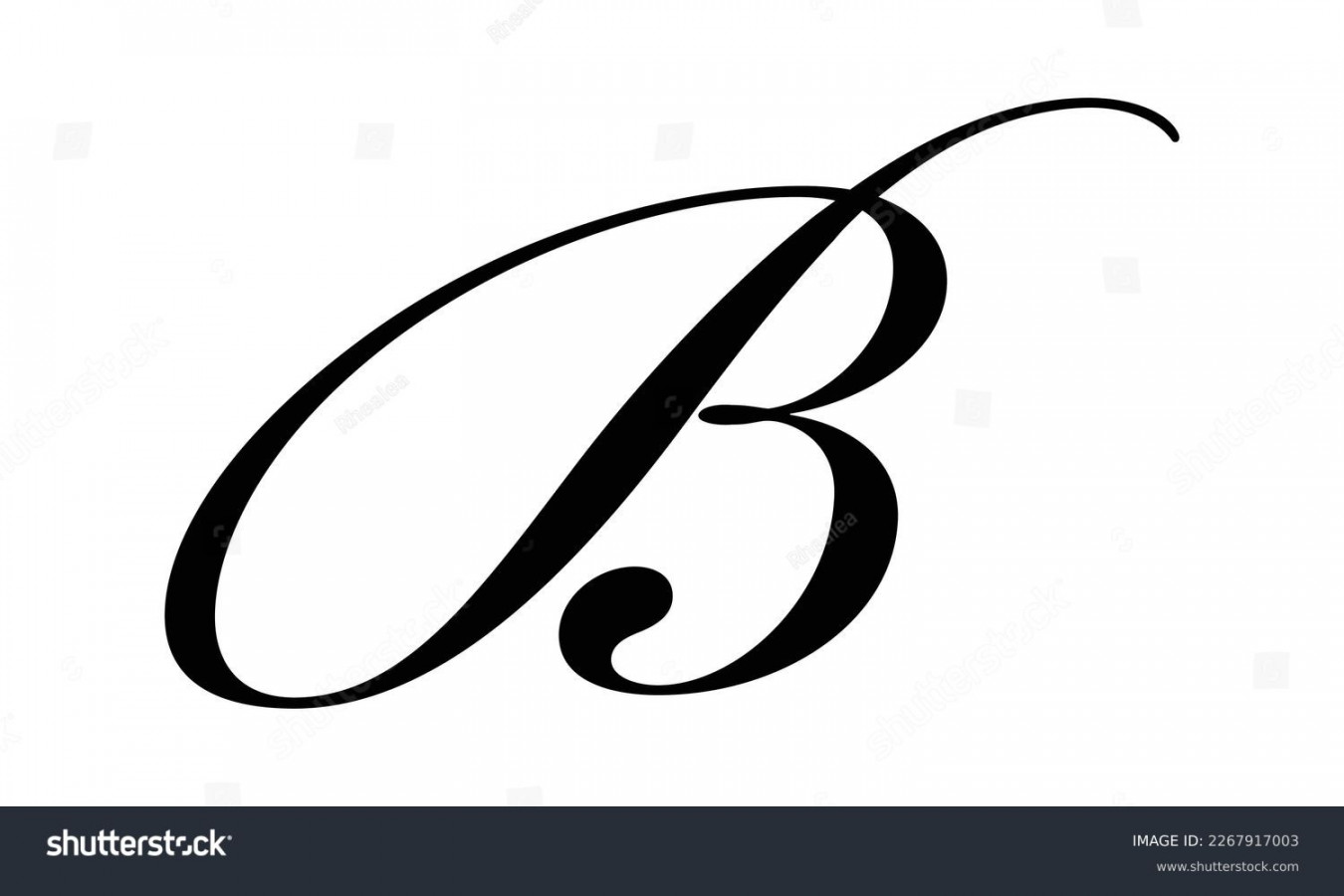 , B Calligraphy Images, Stock Photos, D objects, & Vectors