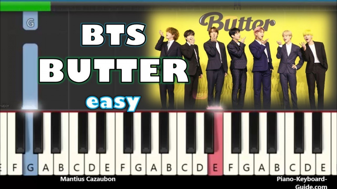 BTS - Butter (Easy Piano Tutorial)