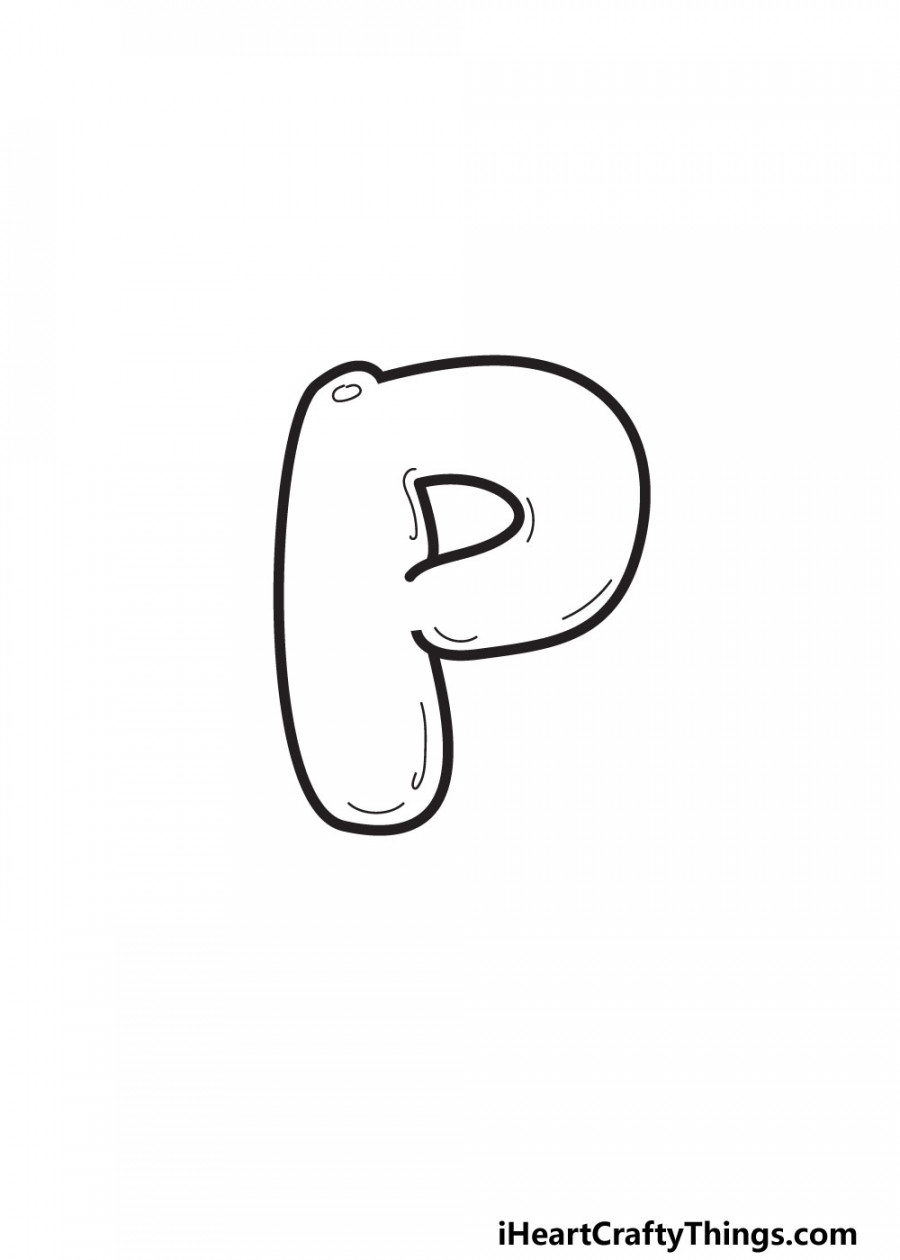 Bubble Letter P: Draw Your Own Bubble P In  Easy Steps