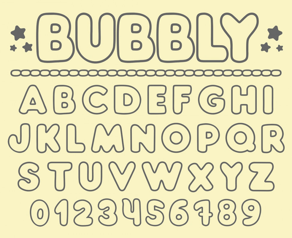 Bubbly Font Bubble Letters Font Bubble Font Svg Ttf Layred For - Etsy