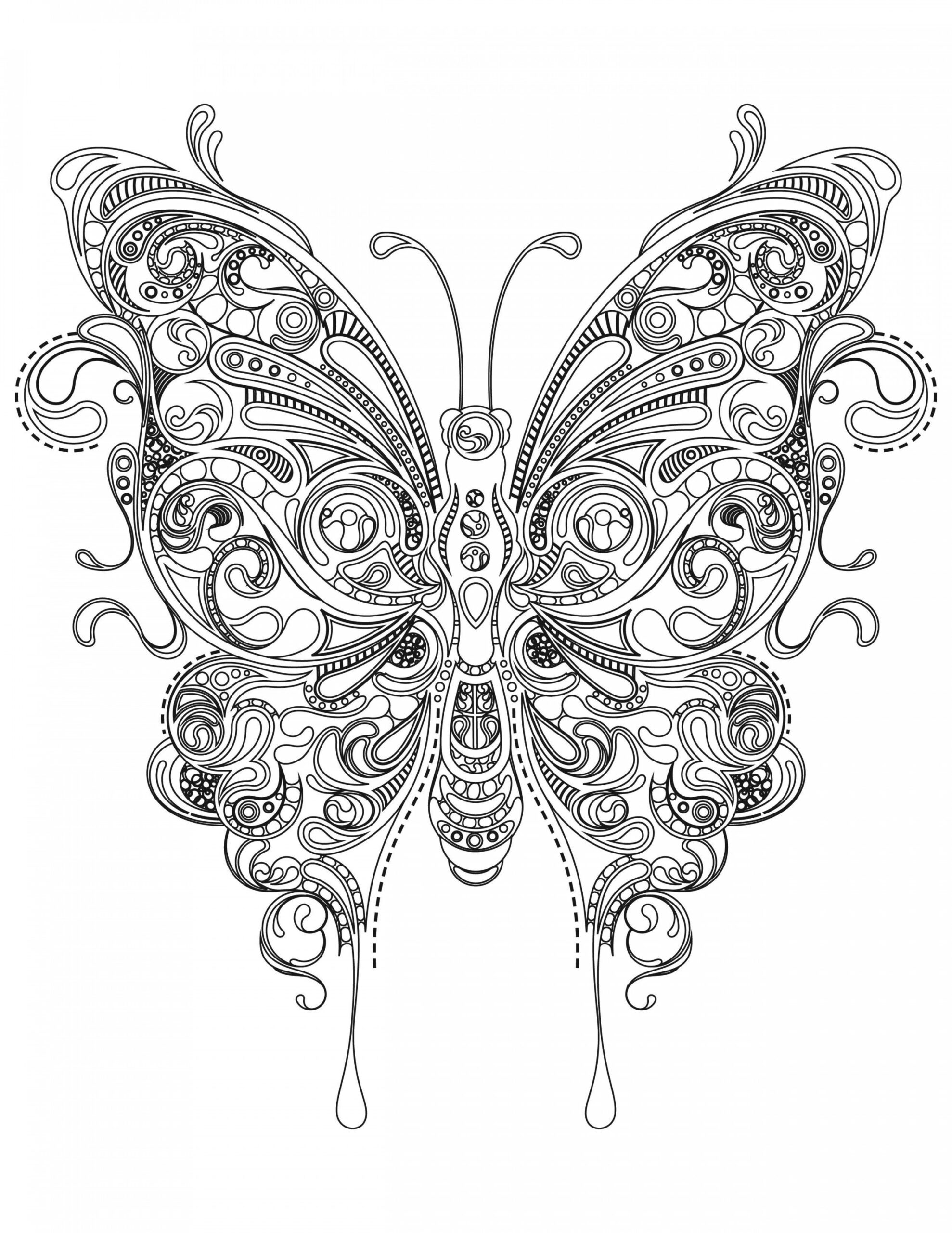 Butterfly Coloring Pages for Adults - Best Coloring Pages For Kids