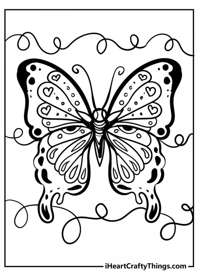 Butterfly Coloring Pages (% Free Printables)