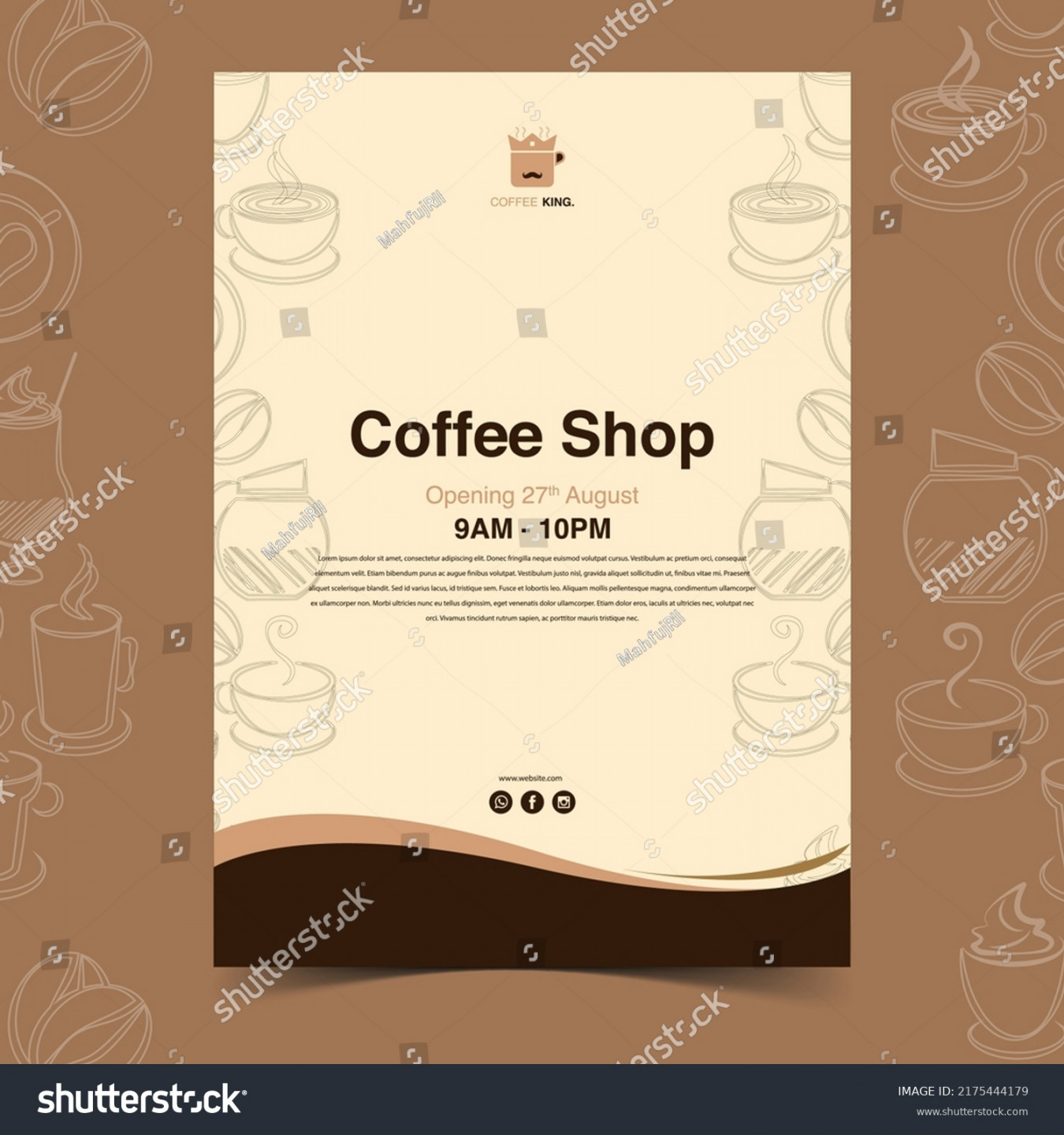 , Coffee Shop Brochure Images, Stock Photos, D objects