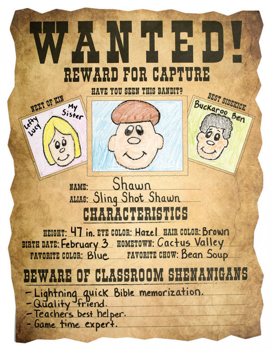 Color Your Own Wanted Posters - Pack of  - GiddyUp Junction VBS