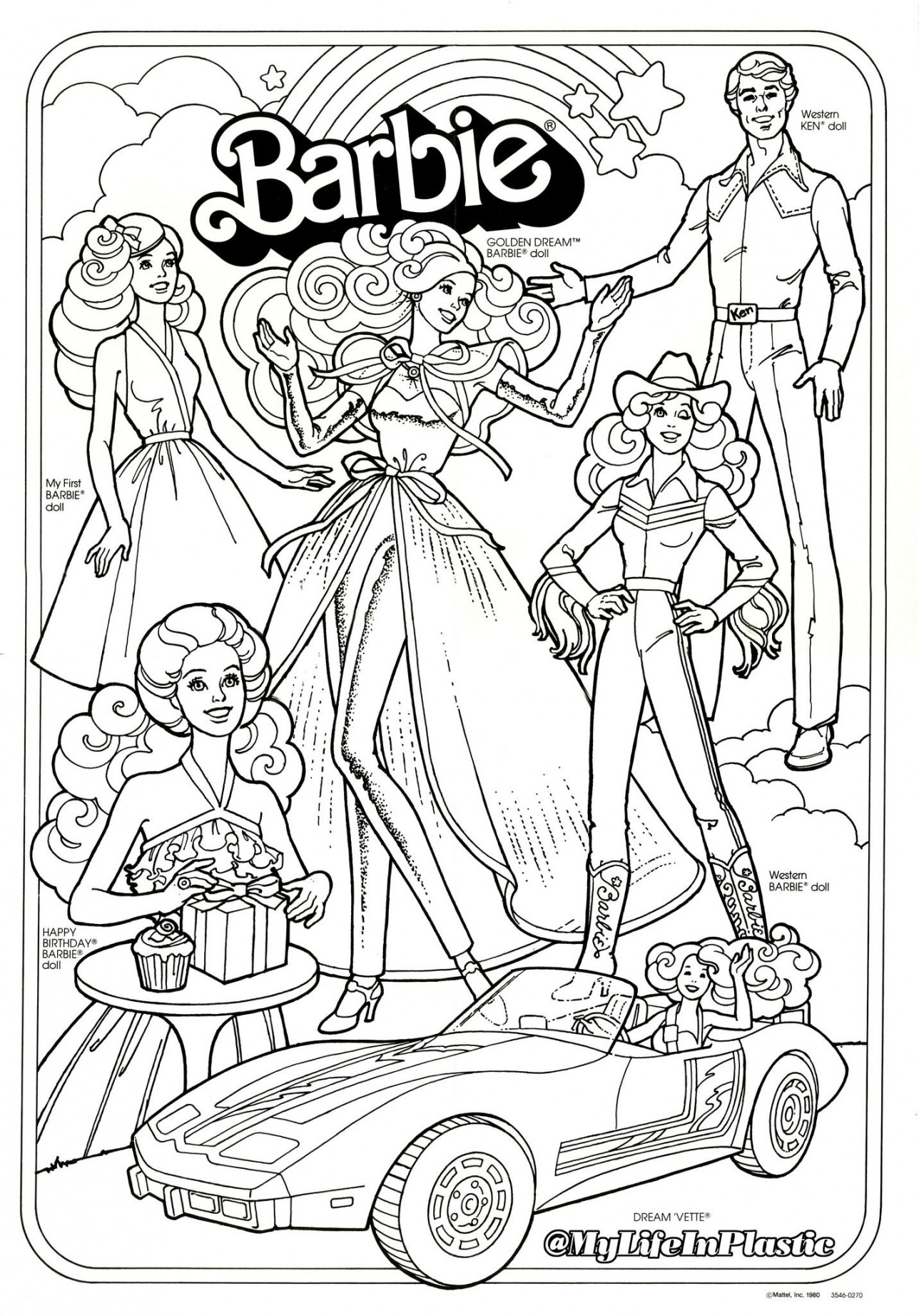 COLORING CONTEST! Barbie Fan Club Poster  Barbie coloring pages