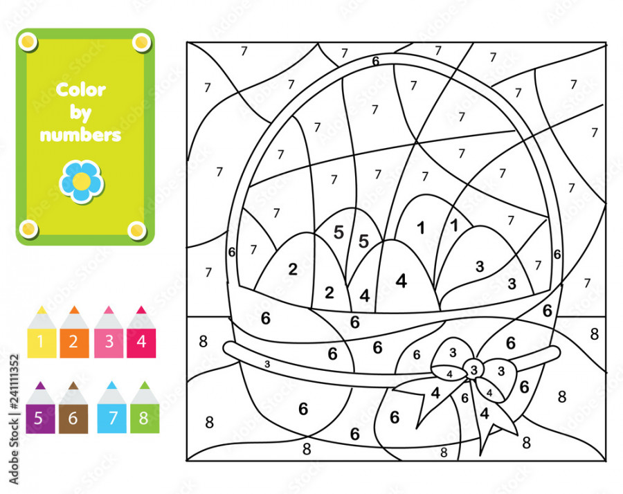 Coloring page for kids. Educational children game