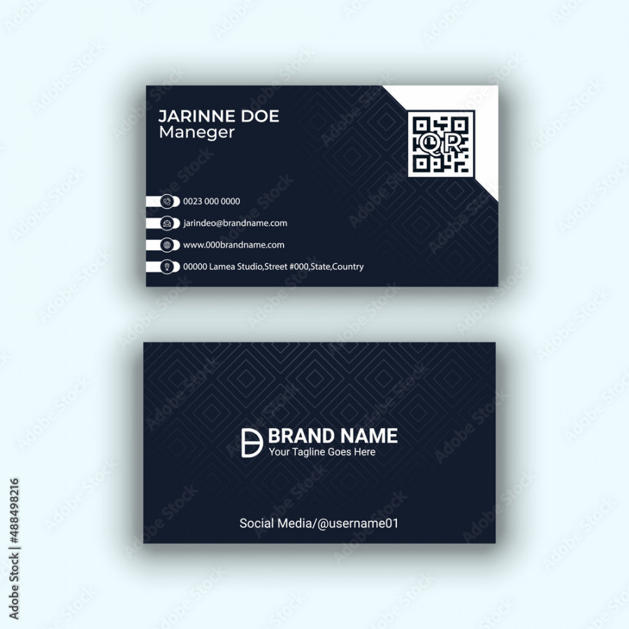 Creative and clean corporate business card template