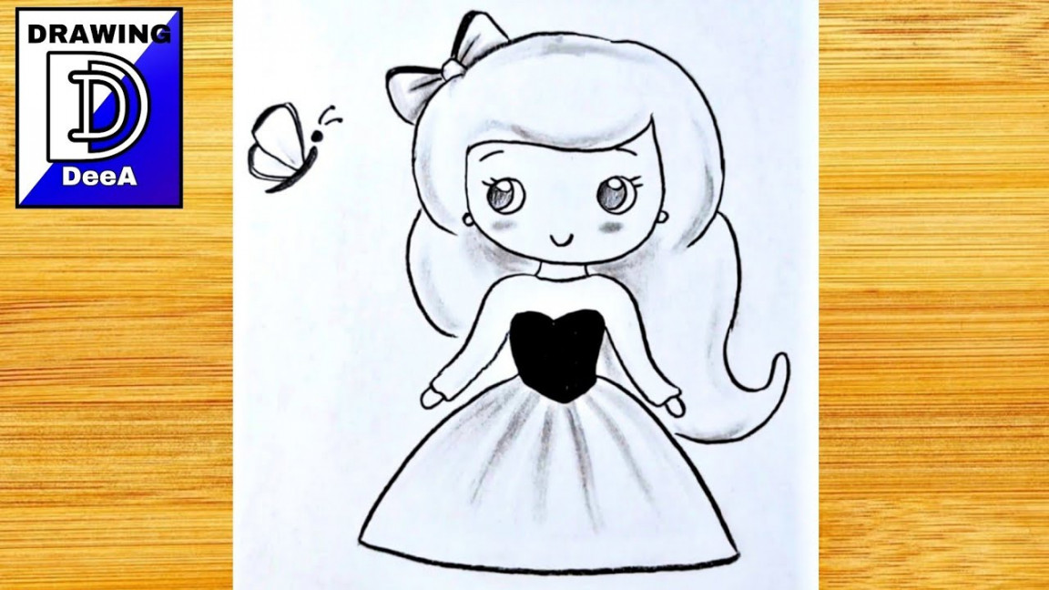 Cute Princess Disney- easy drawings step by step for beginners/girl Drawing