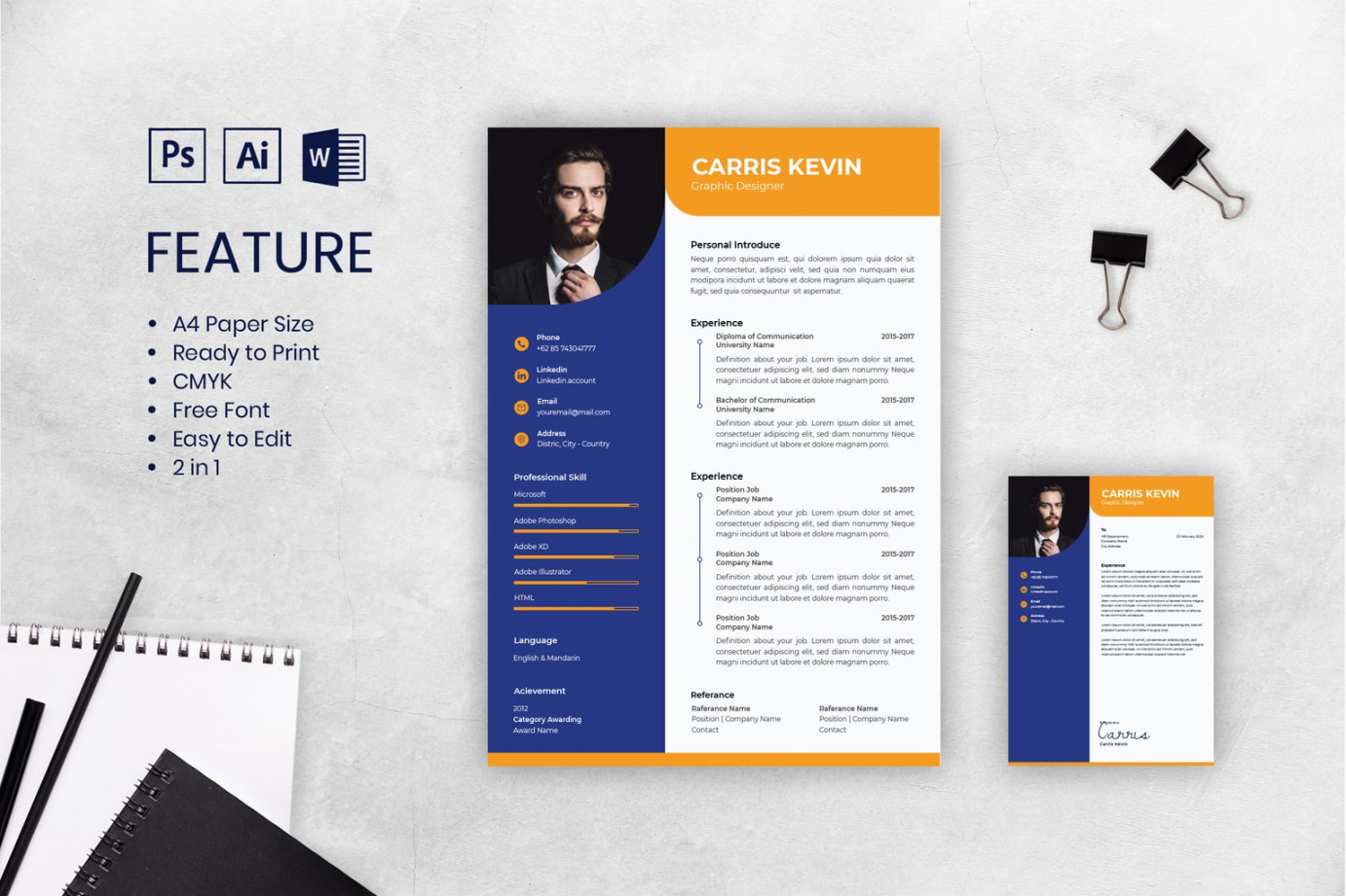 CV Resume – Men