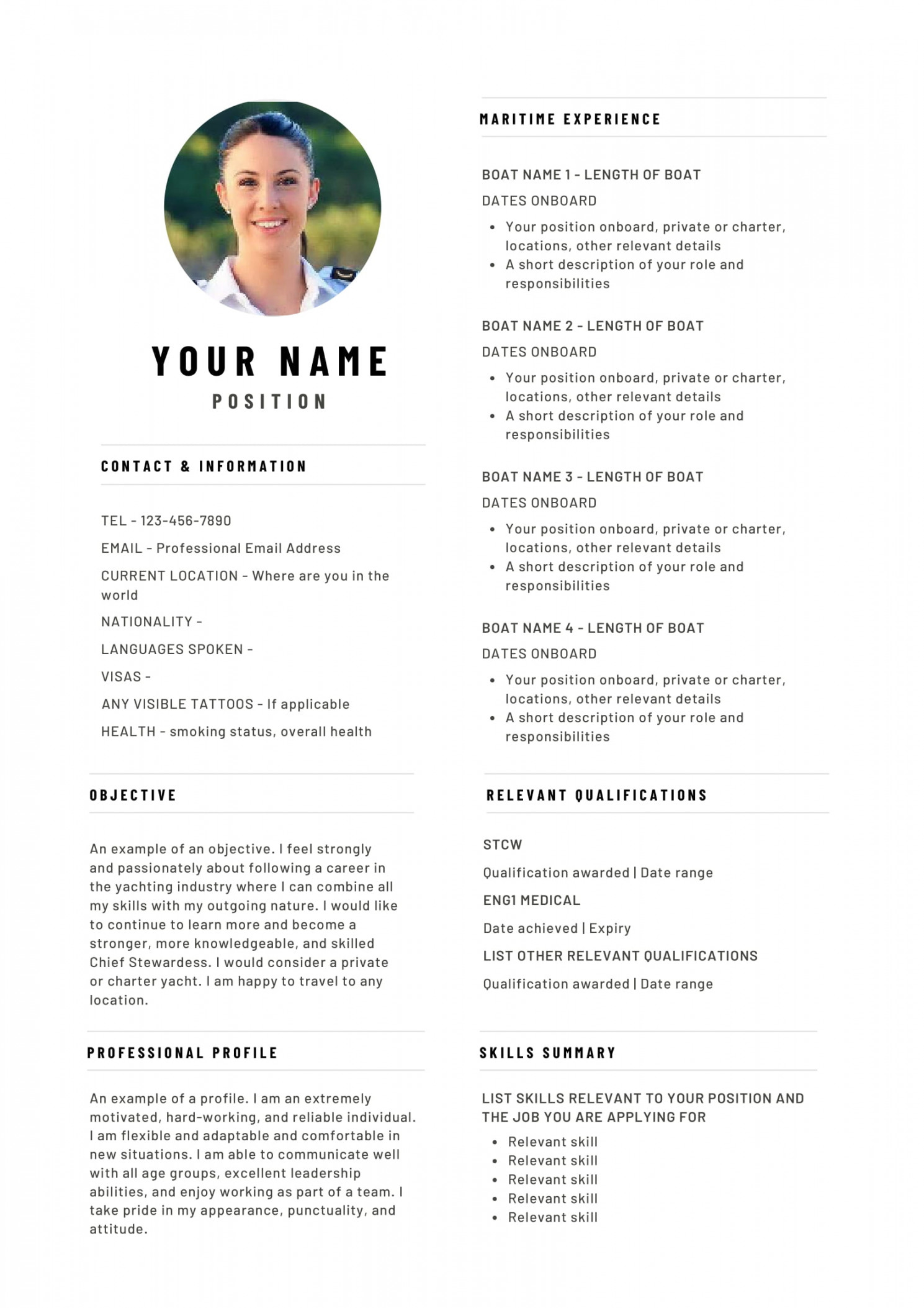 CV Template