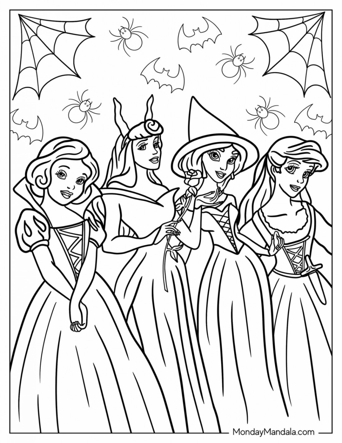 Disney Halloween Coloring Pages (Free PDF Printables)