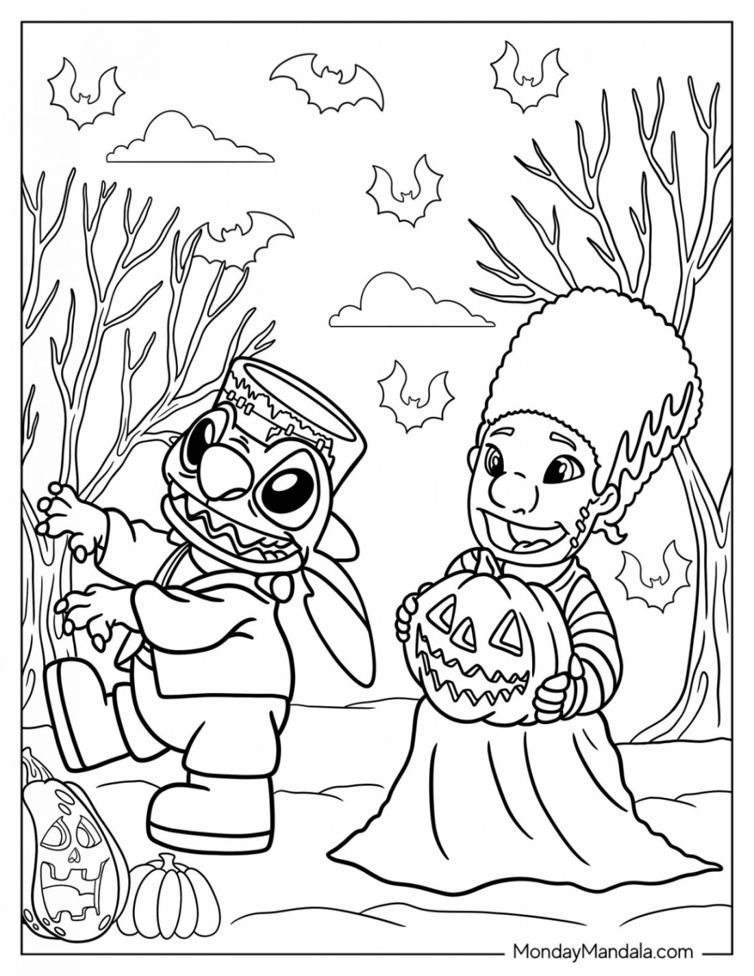 Disney Halloween Coloring Pages (Free PDF Printables)