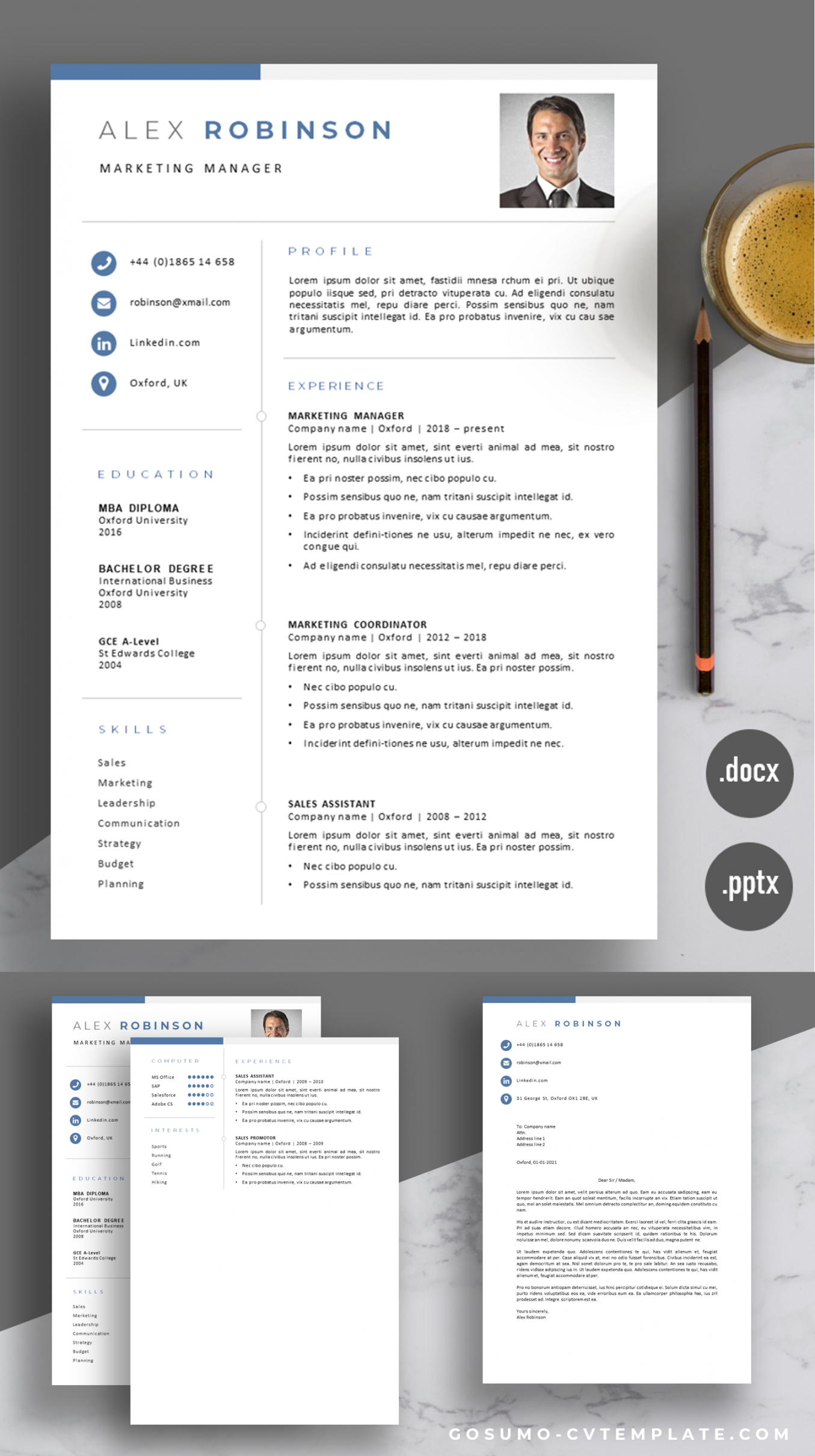 Download CV Template Oxford  Free cv template word, Cv words