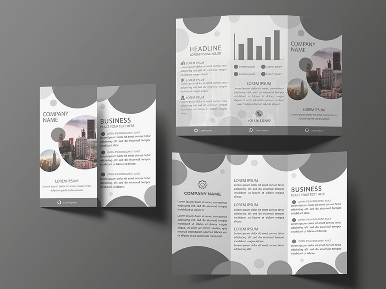 Download Free Tri-Fold Brochure Template on Behance