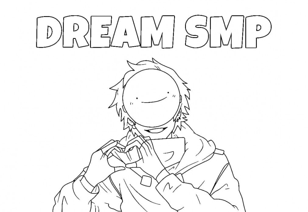 Dream SMP coloring pages - ColoringLib