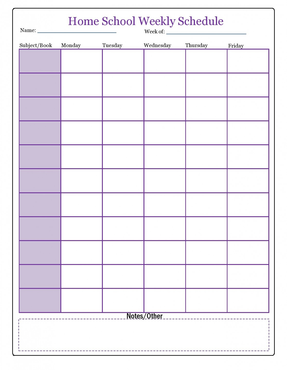 Editable Homeschool Schedule Templates [FREE]