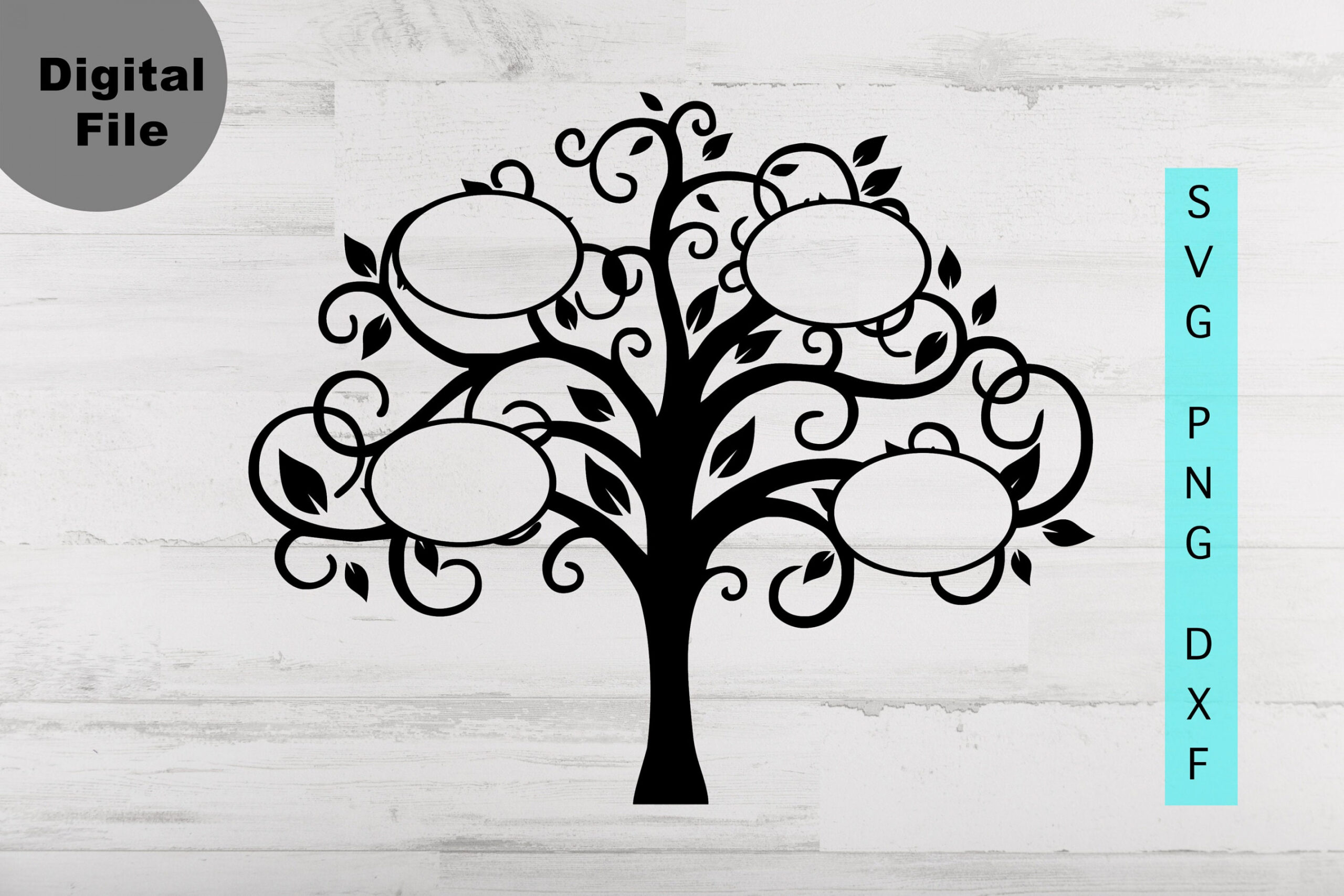 Family Tree  Members Svg Family Tree Oval Frame Svg/png