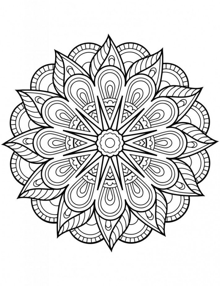 Flower Mandalas for Coloring - Etsy Canada  Mandala printable