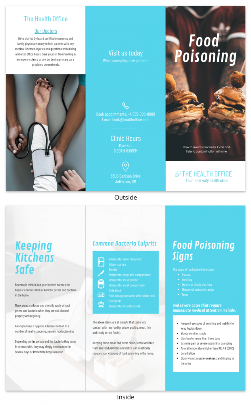 Food Informational Tri Fold Brochure Template - Venngage