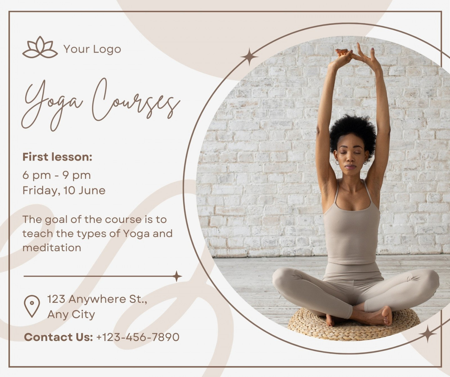 Free and customizable yoga templates