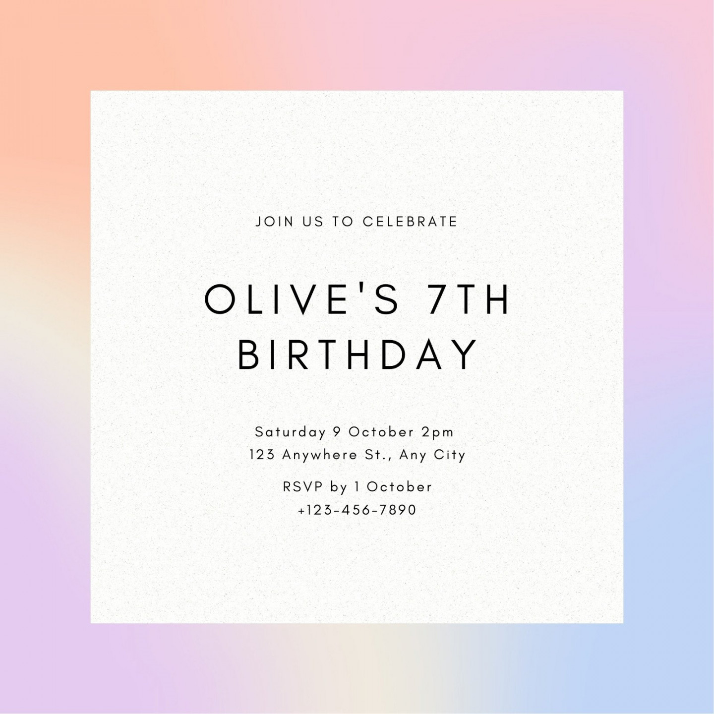 Free and printable birthday invitation templates  Canva