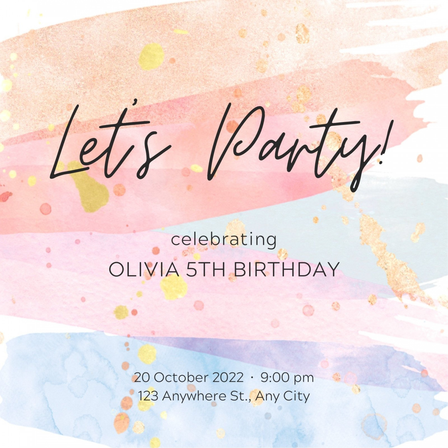 Free and printable birthday invitation templates  Canva